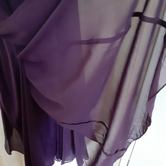 David's Bridal Chainti Plum Dress - Picture 9 of 11